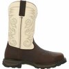 Durango Maverick XP Composite Toe Waterproof Western Work Boot, CHOCOLATE/WHITE, W, Size 10 DDB0330